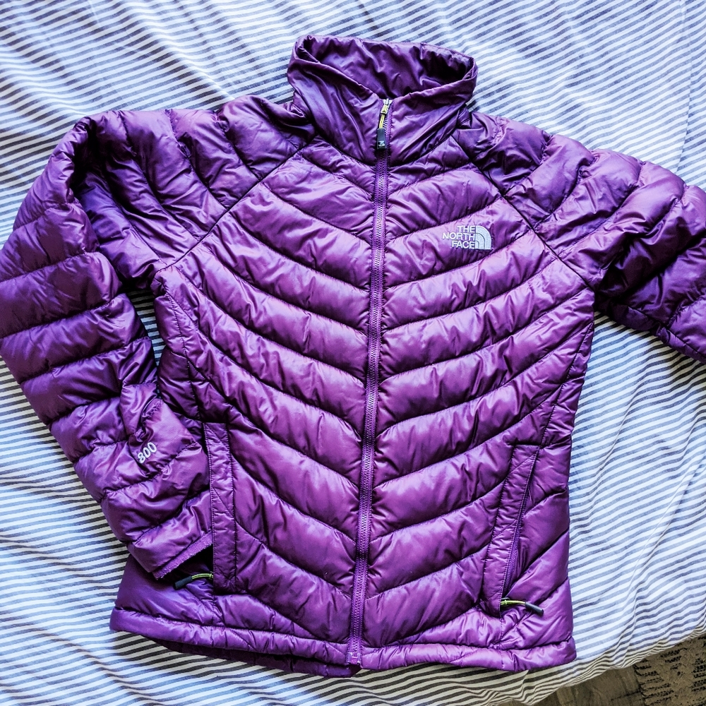 The North Face Summit eggplant puffer coat, M